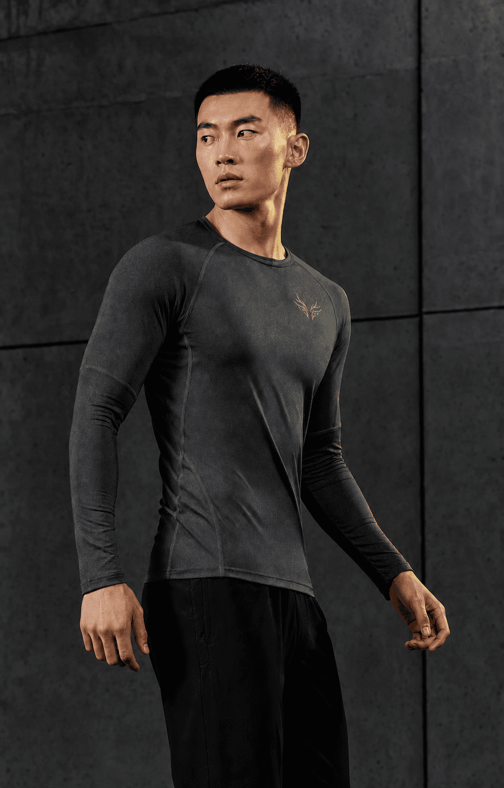 Long Sleeve Performance — Azul profundo