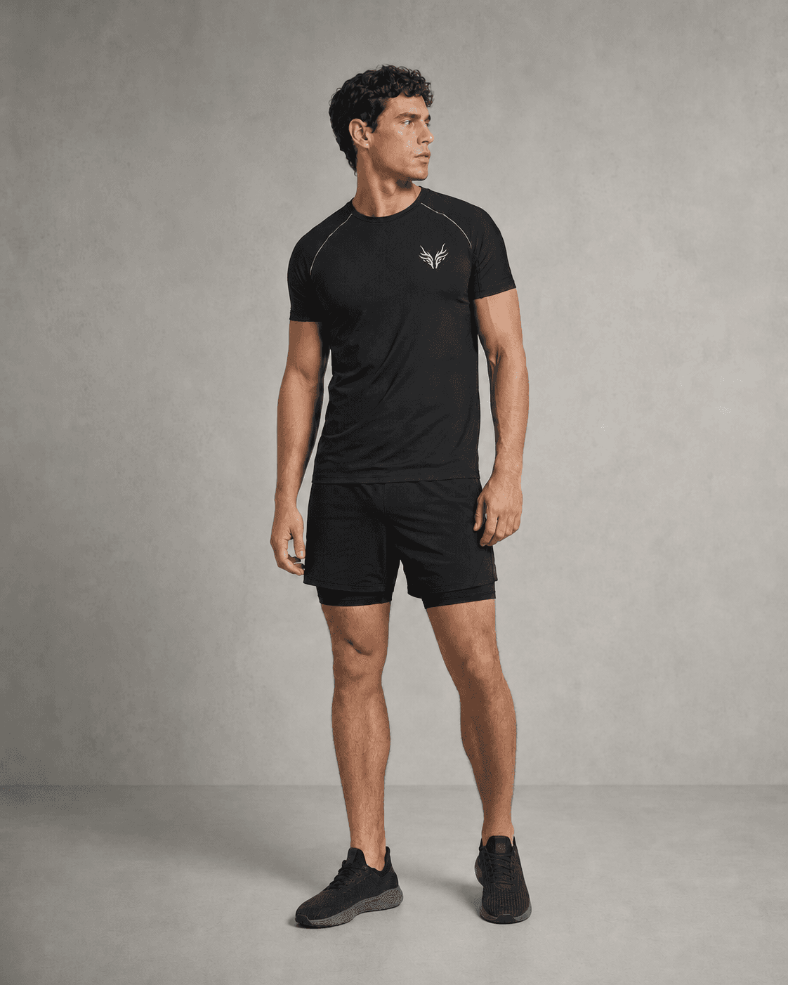Performance Tee 001 — Preto absoluto